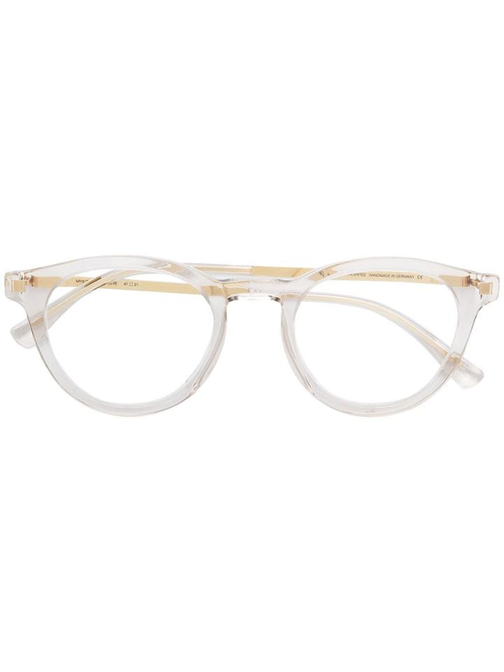 Mykita Elve Round Frame Glasses - White