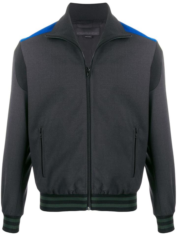 Stella Mccartney Knitted Wool Track Jacket - Grey