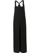 Y's Oversized Overalls, Women's, Size: 2, Black, Cupro/cotton