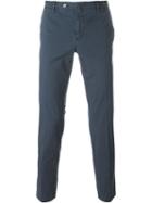 Pt01 Slim Fit Trousers, Men's, Size: 54, Blue, Cotton/linen/flax/spandex/elastane
