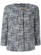 Fay - Tweed Jacket - Women - Cotton/acrylic/polyamide/cupro - M, Grey, Cotton/acrylic/polyamide/cupro