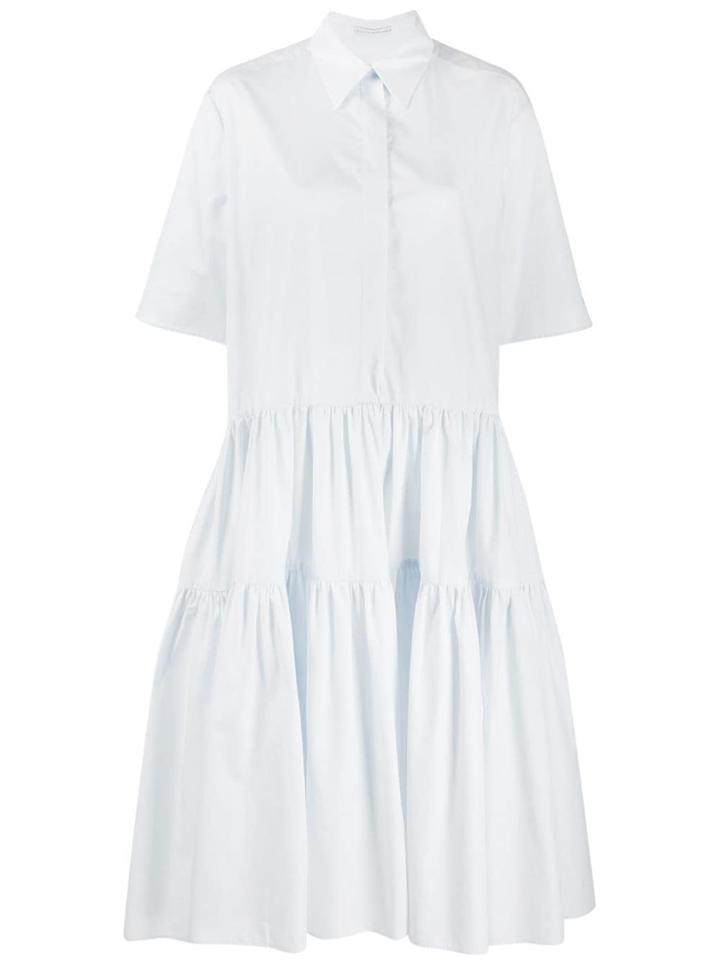 Cecilie Bahnsen Primrose Shirt Midi Dress - Blue