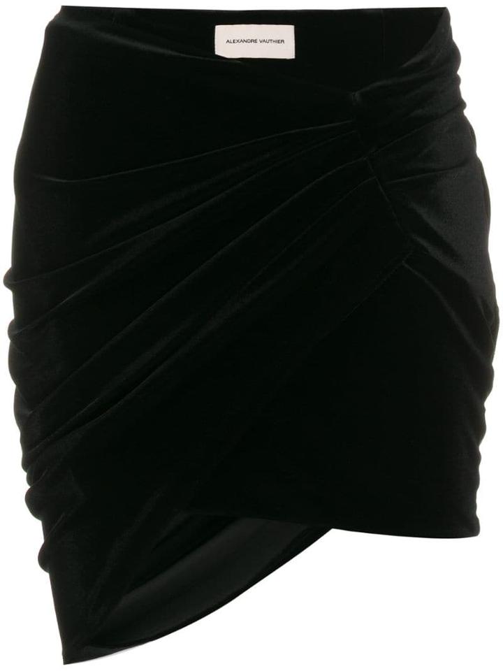 Alexandre Vauthier Velvet Mini Skirt - Black