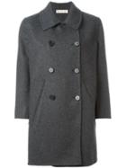 Marni Double Breasted Coat, Women's, Size: 42, Grey, Nylon/wool