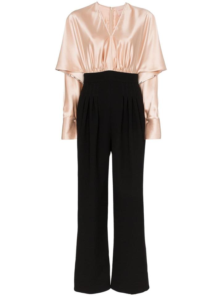 Roksanda Elia Open Elbow Wide Leg Jumpsuit - Pink