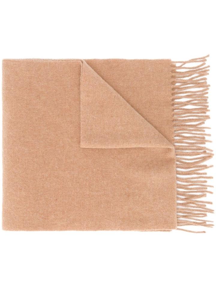 Polo Ralph Lauren Logo Embroidered Scarf - Neutrals