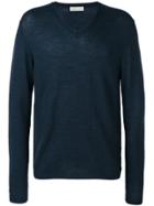 Etro Classic V Neck Sweater - Blue