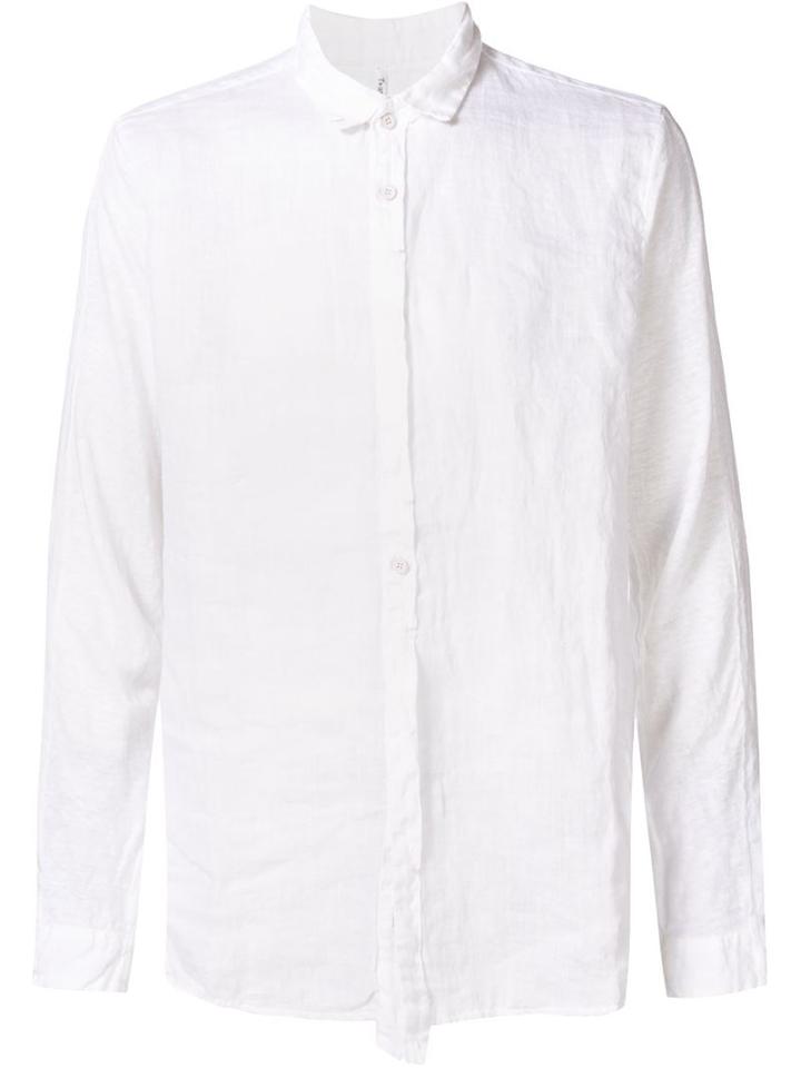 Transit Classic Collar Shirt, Men's, Size: L, White, Linen/flax