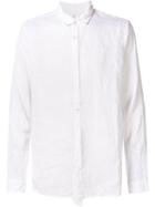 Transit Classic Collar Shirt, Men's, Size: L, White, Linen/flax