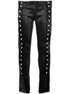 Paula Knorr Eyelets Stretch Jeans - Metallic