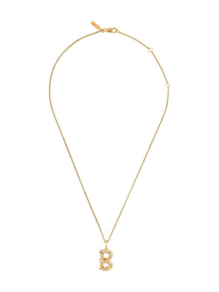 Chloé Letter B Pendant Necklace - Gold