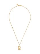 Chloé Letter B Pendant Necklace - Gold