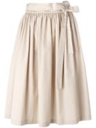 Aspesi Pleated Skirt, Women's, Size: 42, Nude/neutrals, Cotton