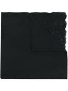 Ermanno Scervino Lace Detail Scarf, Women's, Black, Silk/polyamide/viscose/cashmere