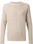 Deveaux Crew Neck Jumper, Men's, Size: 1, Nude/neutrals, Cashmere