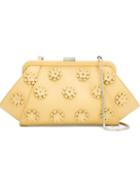 Zac Zac Posen 'posen' Floral Appliqué Clutch, Women's, Yellow/orange