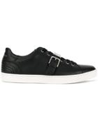 Dolce & Gabbana Buckled Low Top Sneakers - Black