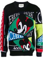 Iceberg Graphic Knit Jumper - Black