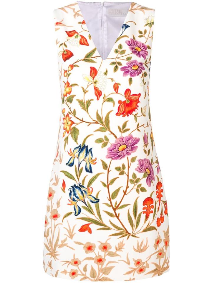 Peter Pilotto Floral Print Dress - White