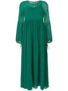 Max Mara Studio Peasant Style Dress - Green