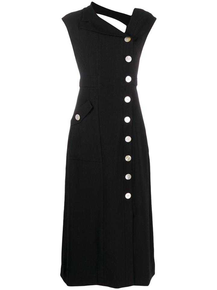 Three Floor Noble Woman Dress - Black