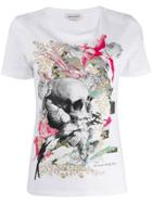 Alexander Mcqueen Gilded Skull T-shirt - White