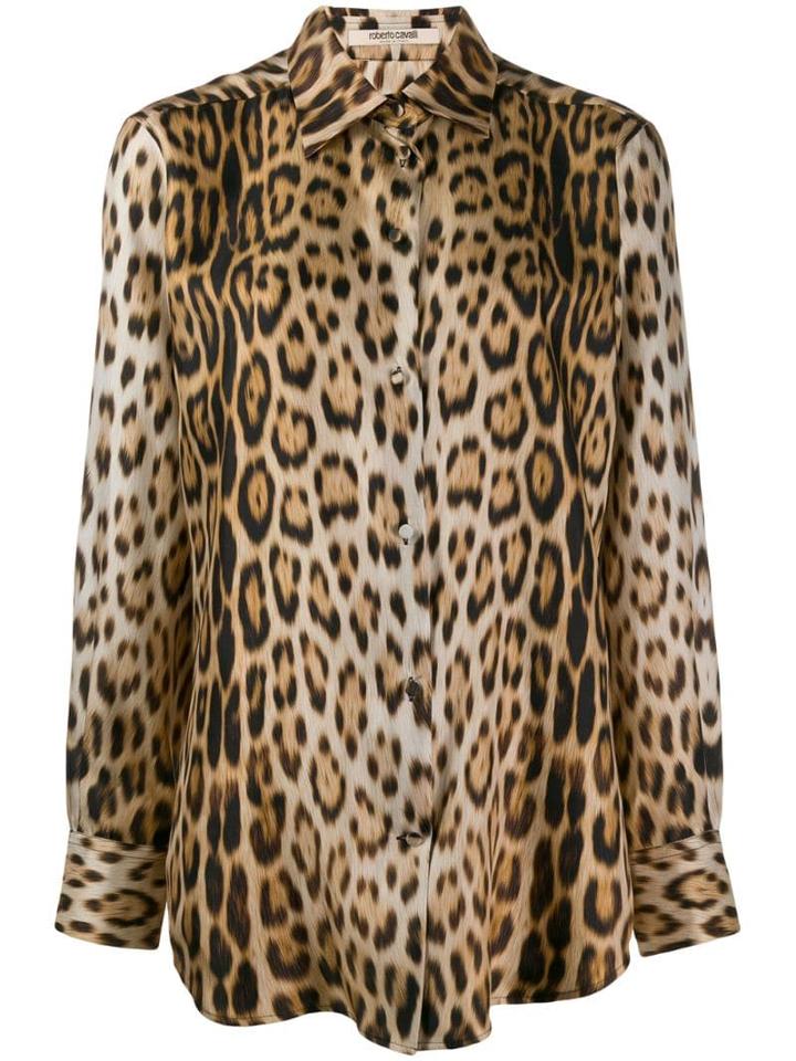 Roberto Cavalli Jacquard-print Shirt - Neutrals