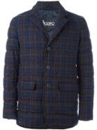 Herno Checked Blazer, Men's, Size: 48, Blue, Polyamide/polyester/wool