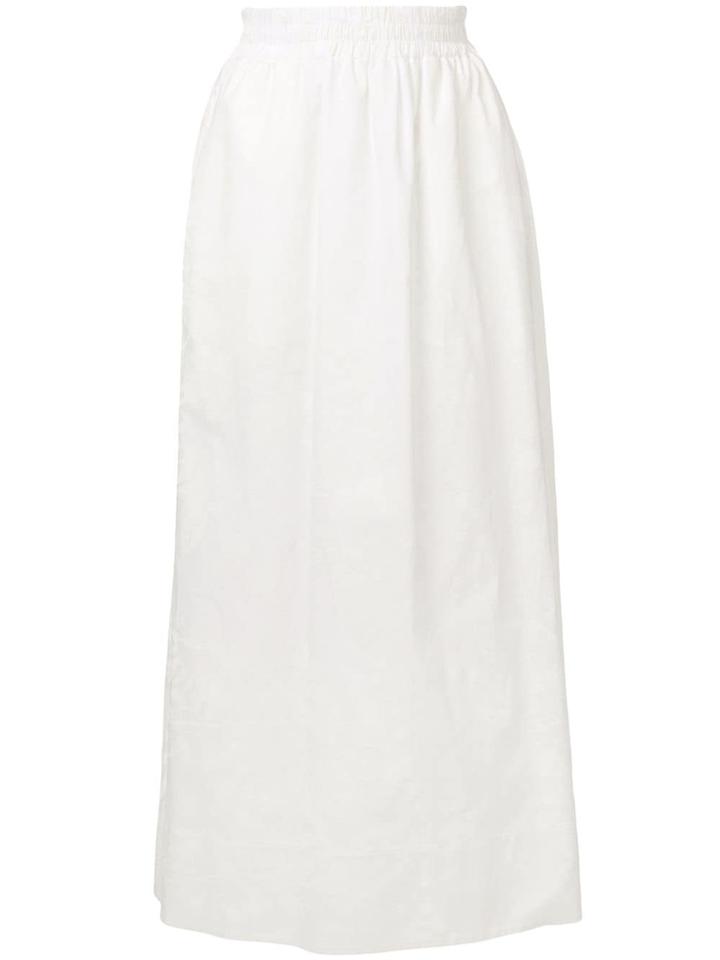 Agnona Elastic Waistband Skirt - White