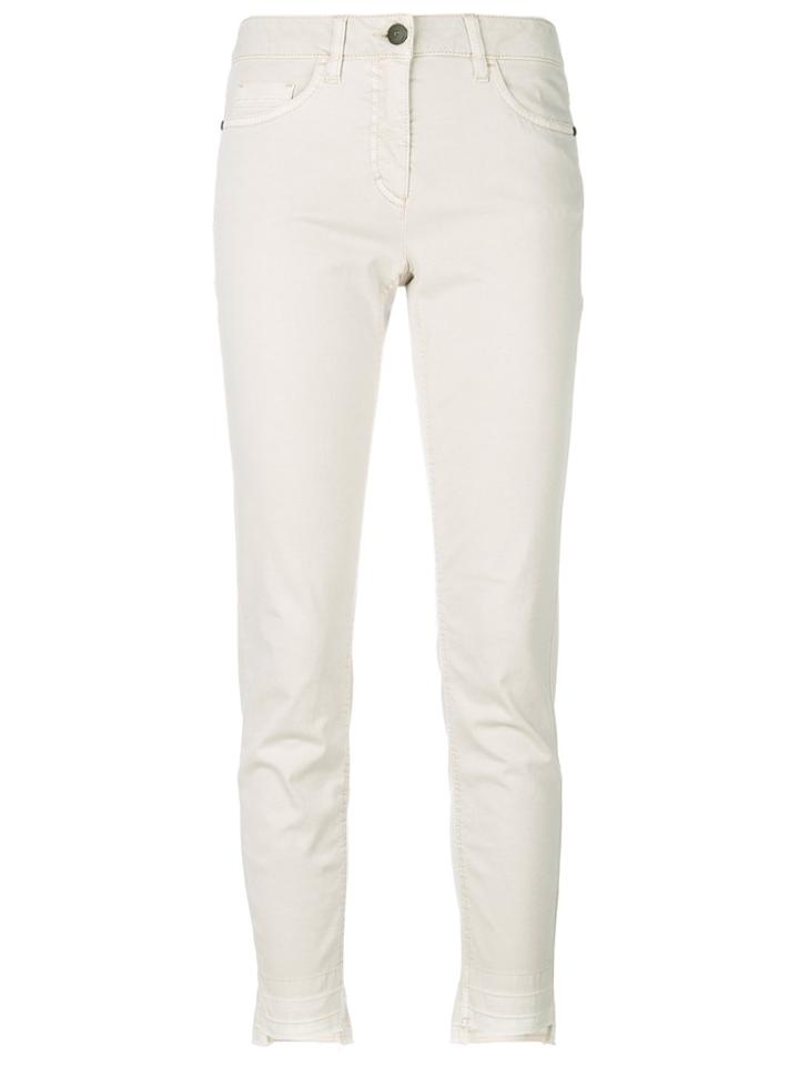 Luisa Cerano Cropped Trousers - Nude & Neutrals