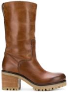 Strategia Mid-calf High Boots - Brown