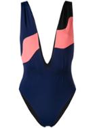 Angelys Balek Double V Swimsuit - Blue