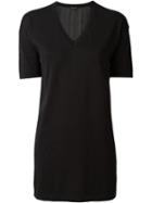 Ann Demeulemeester V Neck Knit Top, Women's, Size: 38, Black, Silk/cotton/cashmere