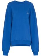 Ader Error Embroidered Cotton Jumper - Blue