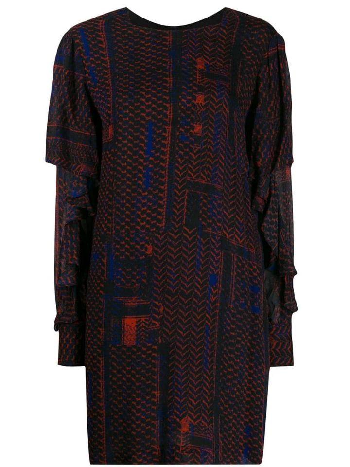 Lala Berlin Short Patterned Dress - Red