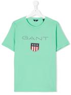 Gant Kids Logo Print T-shirt - Green