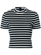 T By Alexander Wang Horizontal Stripe T-shirt - Blue