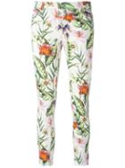 Ermanno Scervino Floral Skinny Trousers, Women's, Size: 42, Cotton/polyester/spandex/elastane