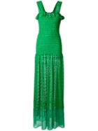 Stella Mccartney Long Lace Dress, Women's, Size: 42, Green, Polyester/cotton