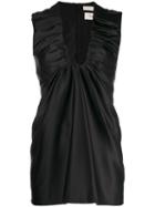 Bottega Veneta Scoop-neck Satin Top - Black