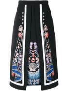 Philipp Plein Floral And Butterfly Print Skirt - Black