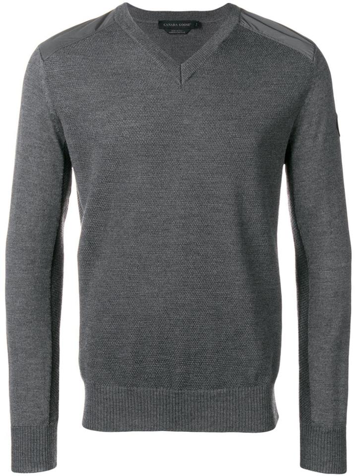 Canada Goose V-neck Sweater - Grey