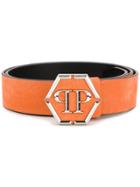 Philipp Plein Statement Logo Belt - Orange