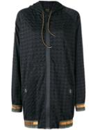 Mr & Mrs Italy - Longline Hoodie - Women - Polyester - 38, Women's, Black, Polyester