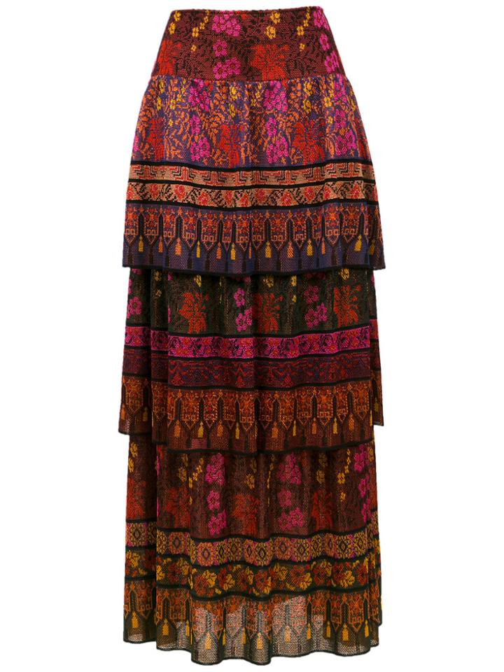 Cecilia Prado Nayara Long Knit Skirt - Red