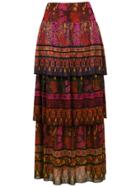 Cecilia Prado Nayara Long Knit Skirt - Red
