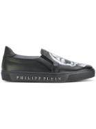 Philipp Plein Koro Six Slip-on Sneakers - Black