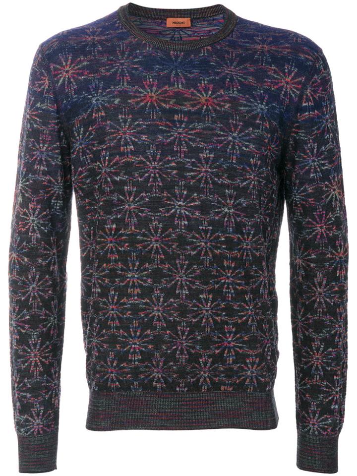 Missoni Intarsia Knit Jumper - Blue