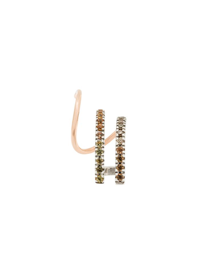 Maria Black 14kt Rose Gold Bess Rose Twirl Earring - Metallic