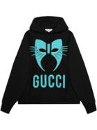 Gucci Manifesto Print Hoodie - Black